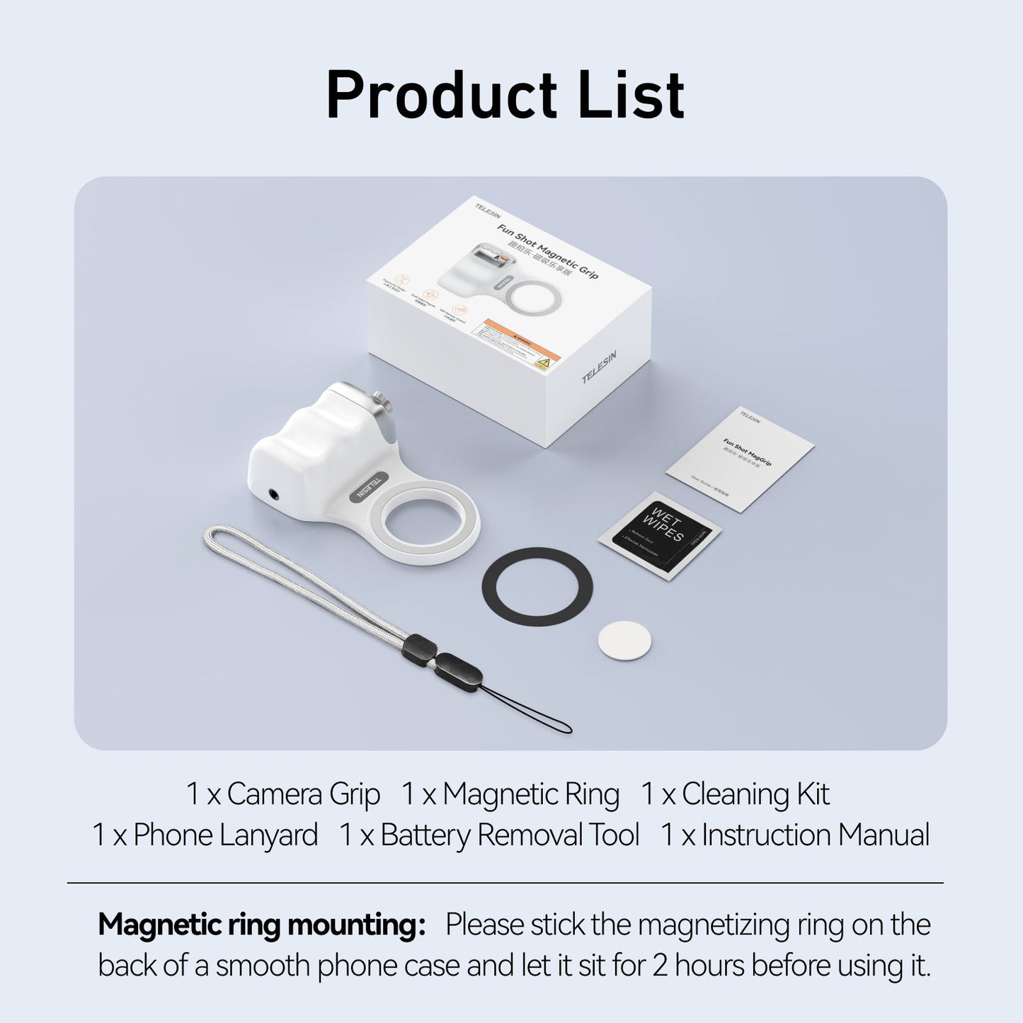 Telesin Fun Shot Magnetic Grip For Phone
