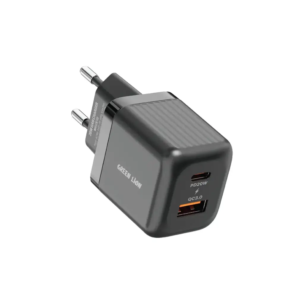 Green Lion Ultra Compact GaN Wall Charger EU Pin A+C 20W
