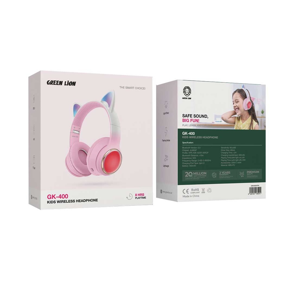 Green Lion GL-400 Kids Wireless Head Phone