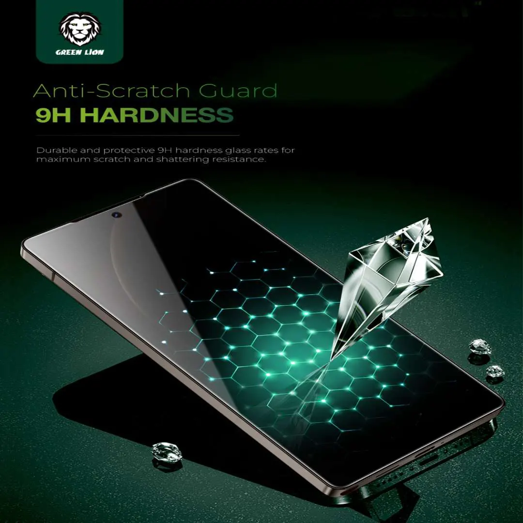 Green Lion 9H Privacy Shield Fingerprint Unlock Privacy Glass - S25 Ultra