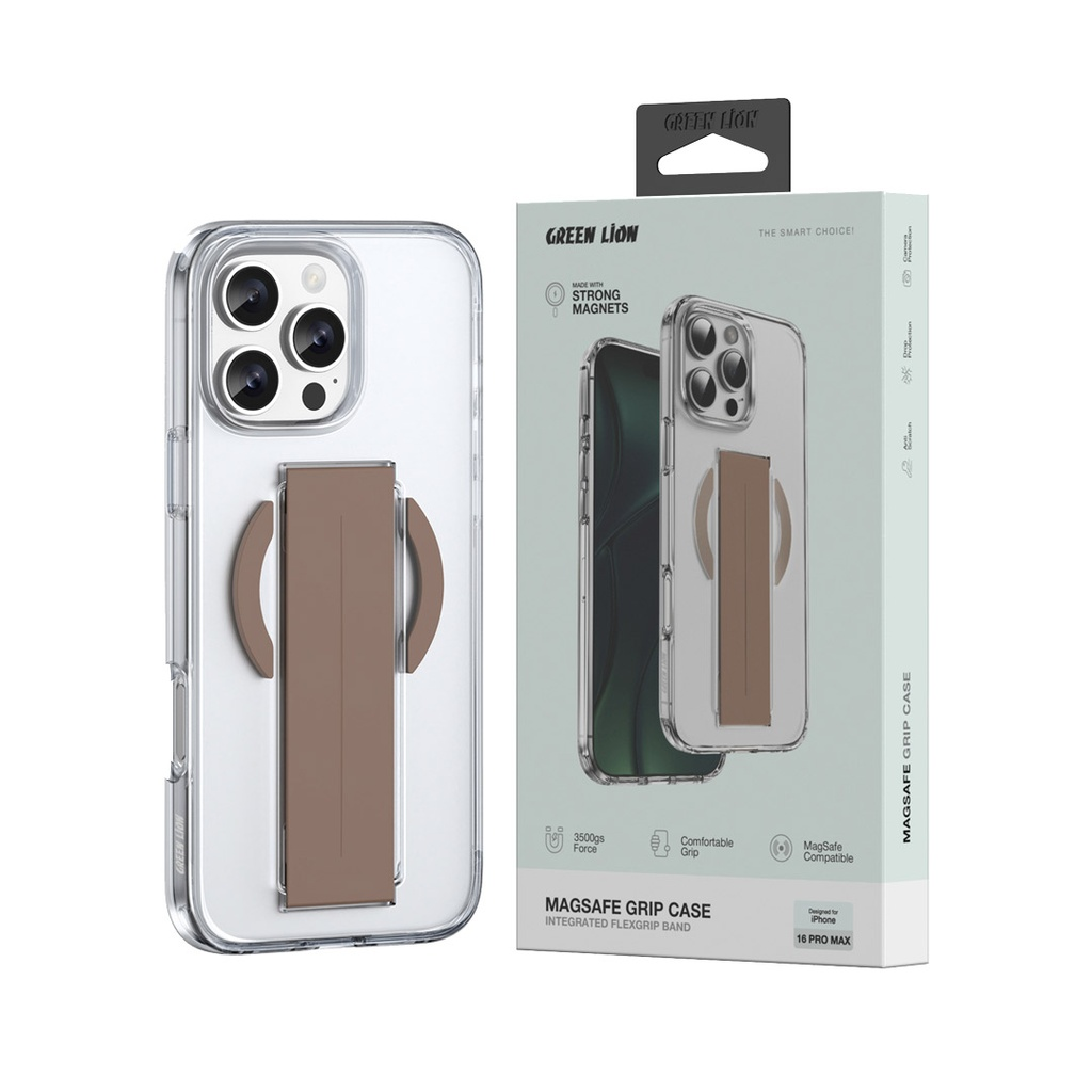 Green Lion MagSafe Grip Case iPhone 16 Pro
