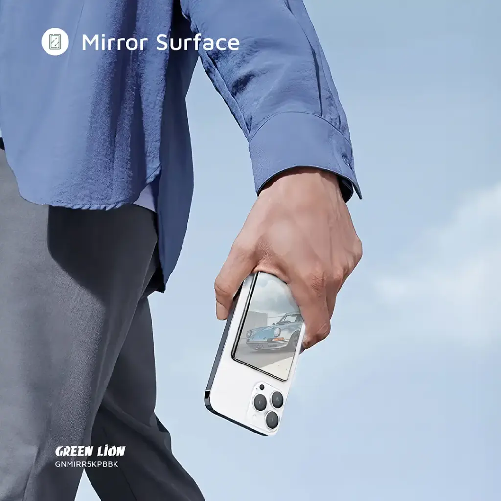 Green Lion Mirror Design 5000mAh Power Bank