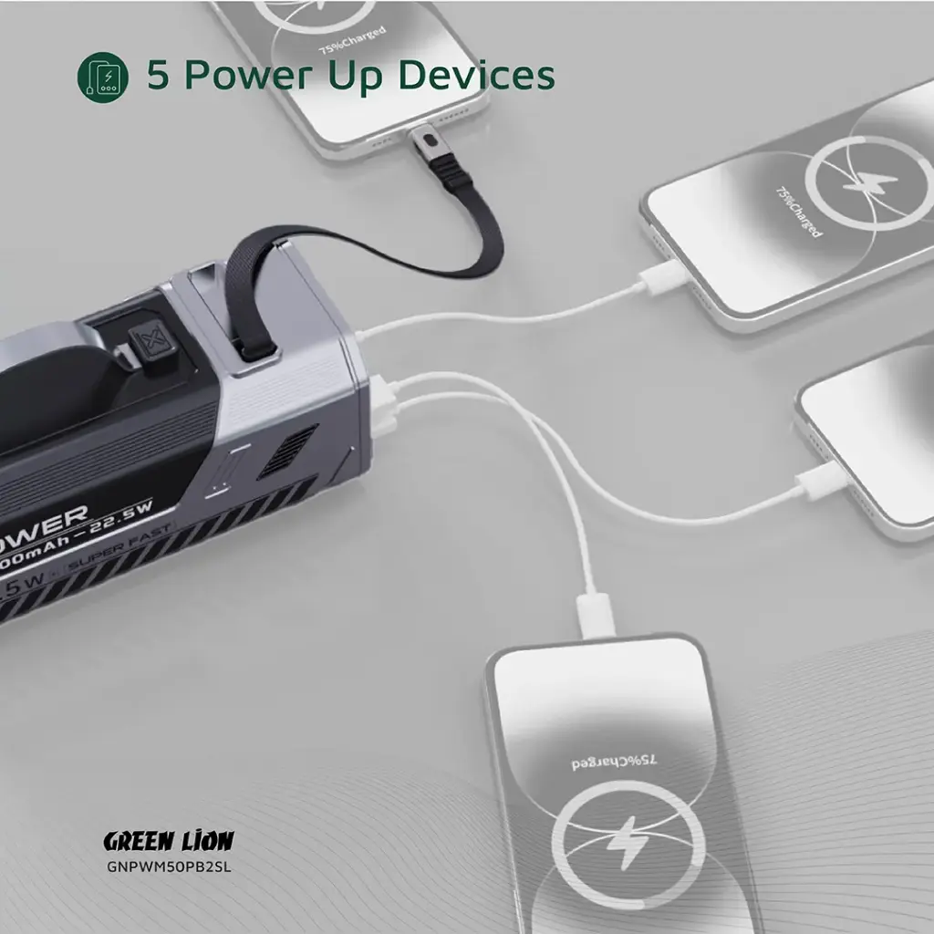 Green Lion 50000mAh Power Bank 22.5W