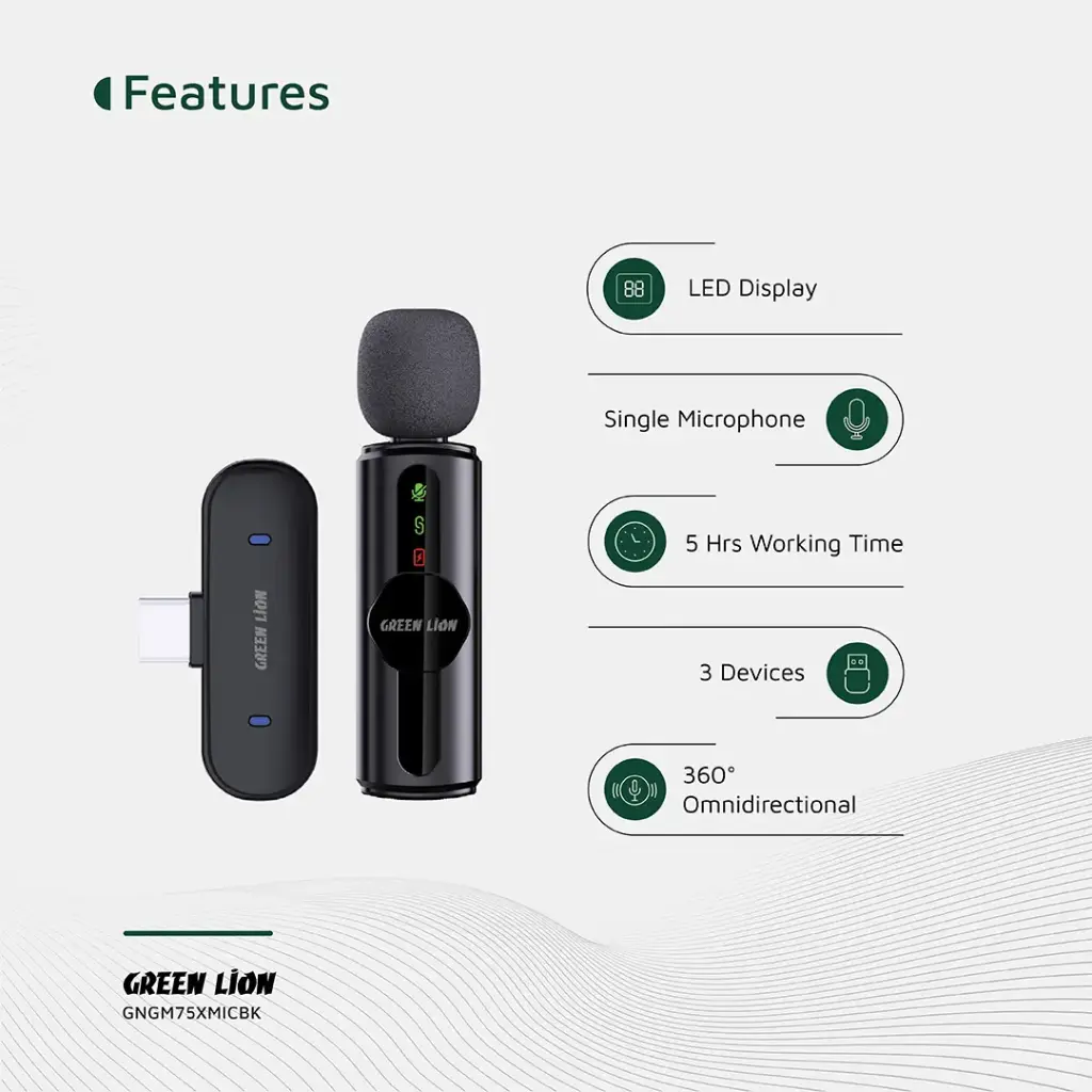 Green Lion GM-75X Microphone 3 In 1