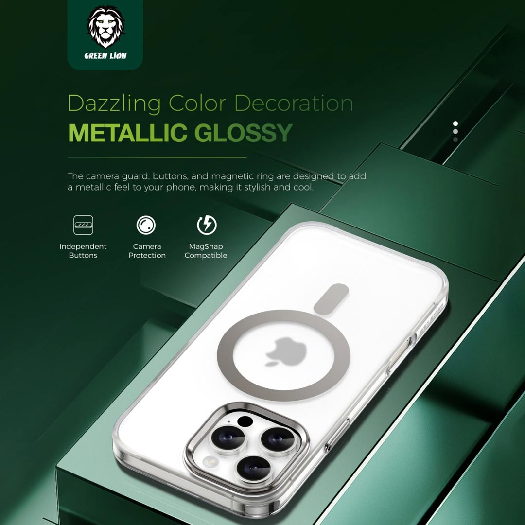 Green Lion Matte MagSafe Case for iPhone 16 Pro / Pro Max