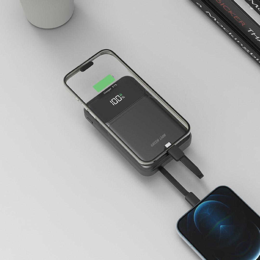 Green Lion 3 in 1 Integrated Power Bank 10000mAh PD 20W
