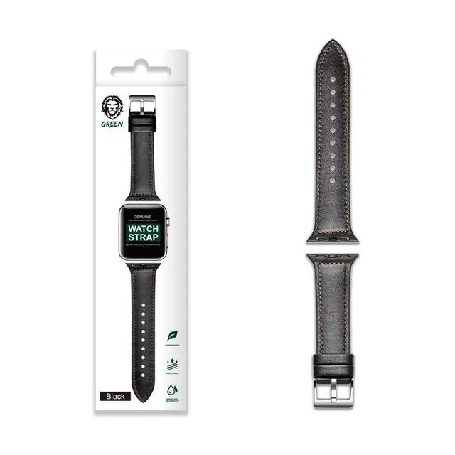 Green Lion Genuine Leather Watch Strap 42/44/45mm