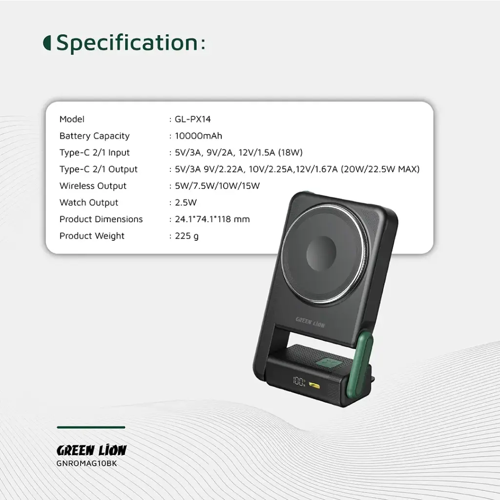 Green Lion Rotex MagSafe 10000mAh Power Bank