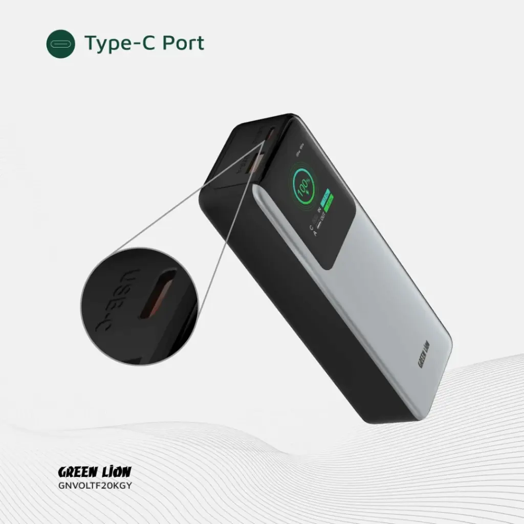 Green Lion Voltura 20000mAh Power Bank PD100W