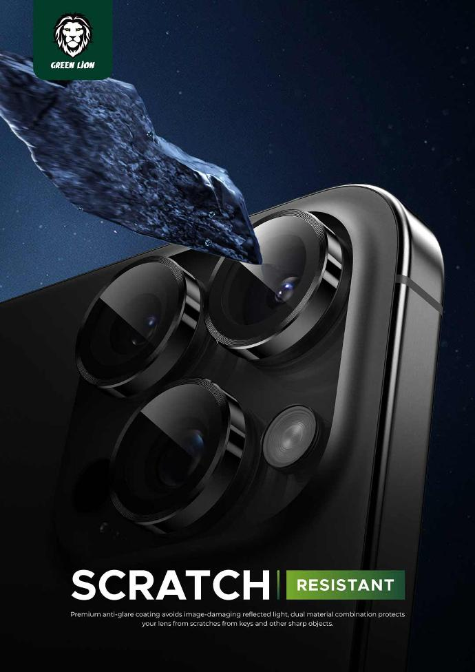 Green Lion Classic Camera Lens for iPhone 15 Pro / 15 Pro Max
