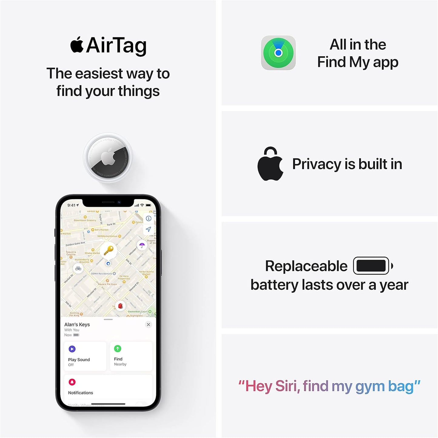 AirTag 4 Pack - apple