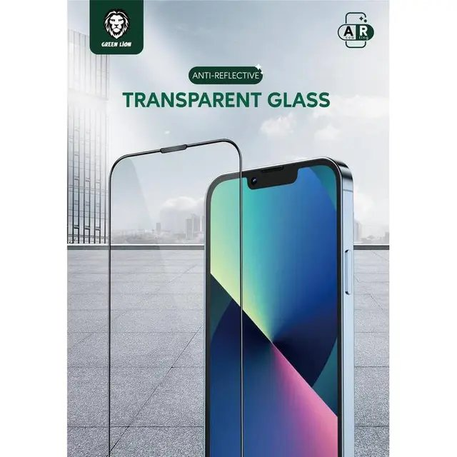 Green Lion Anti-Reflective Transparent Glass Screen Protector iphone 13/ 13 pro/ 13 pro max