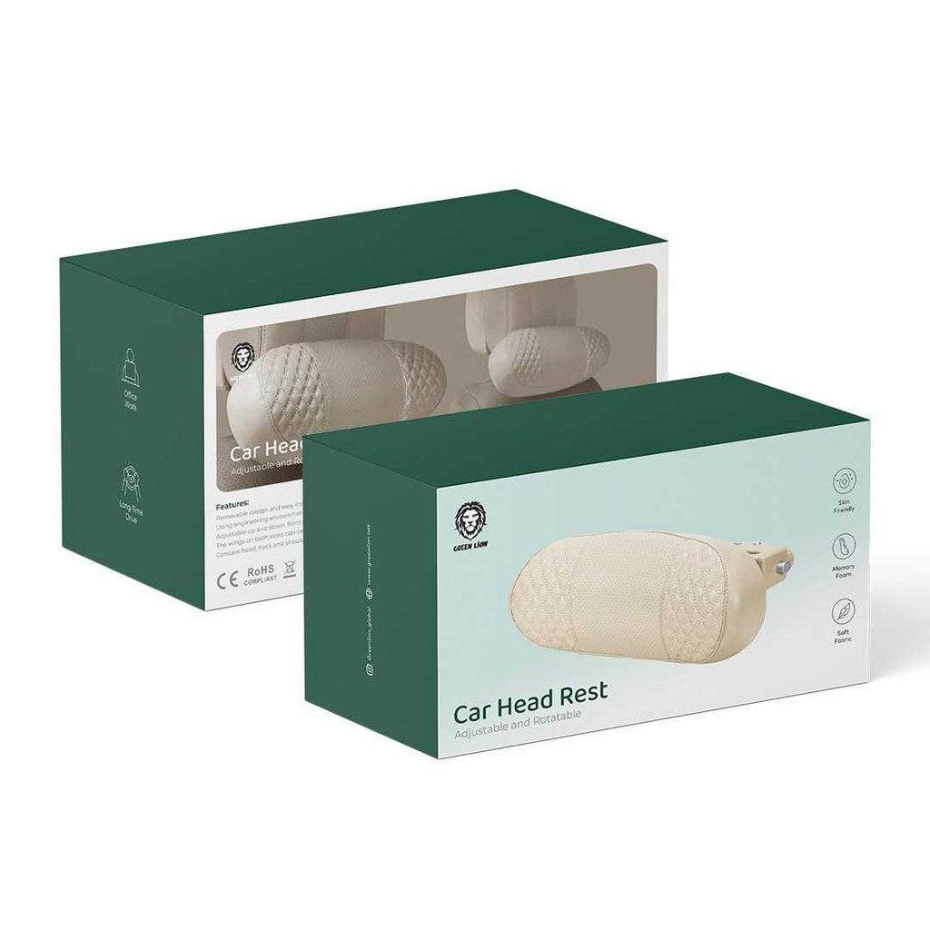 Green Lion Car Head Rest
