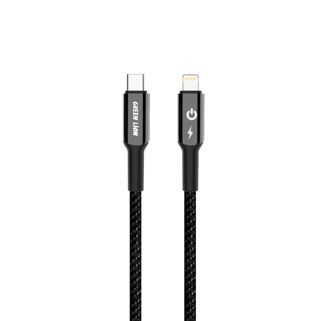 Green Lion USB-C to Lightning Braided Cable - 27W