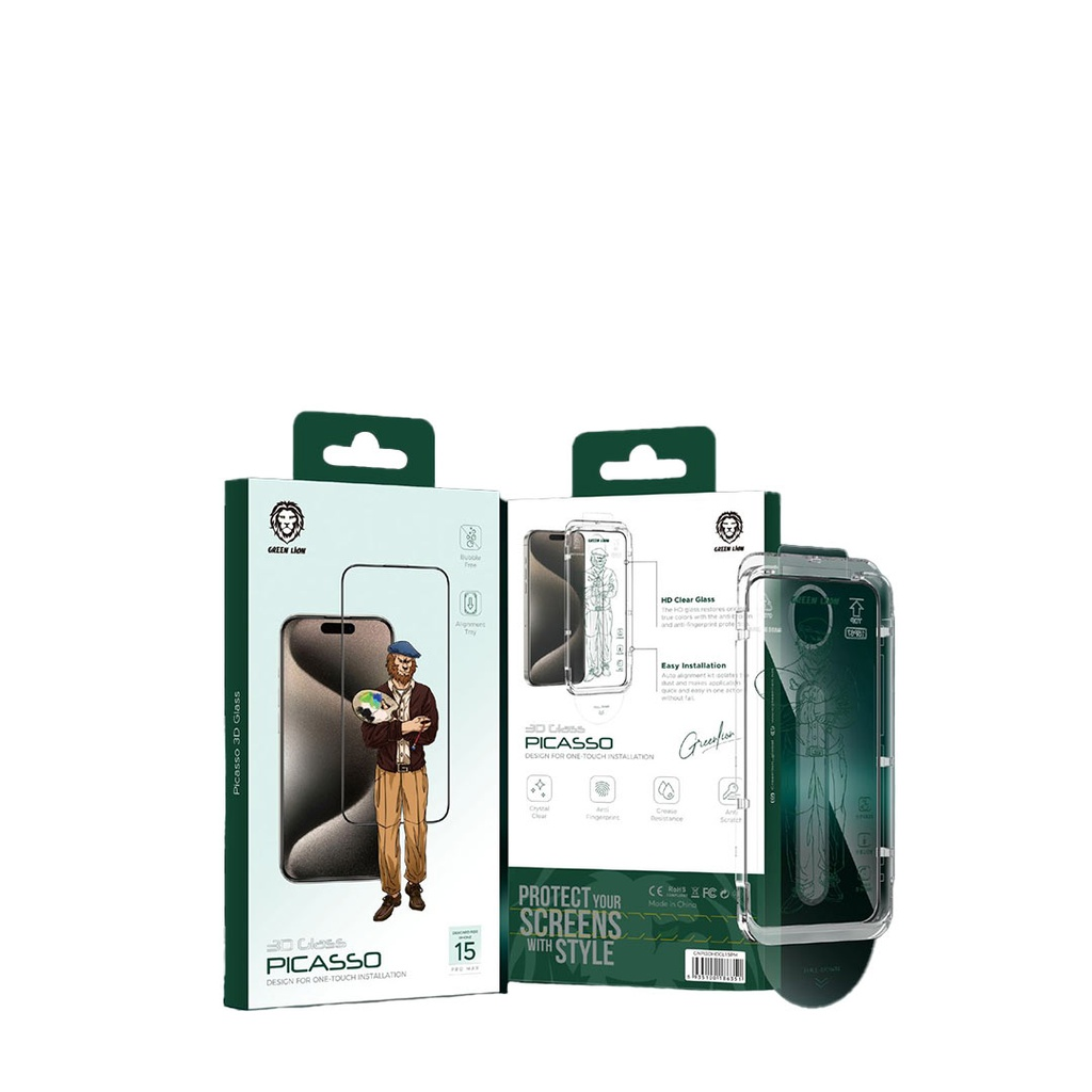 Green Lion Picasso 3D Glass 15 series
