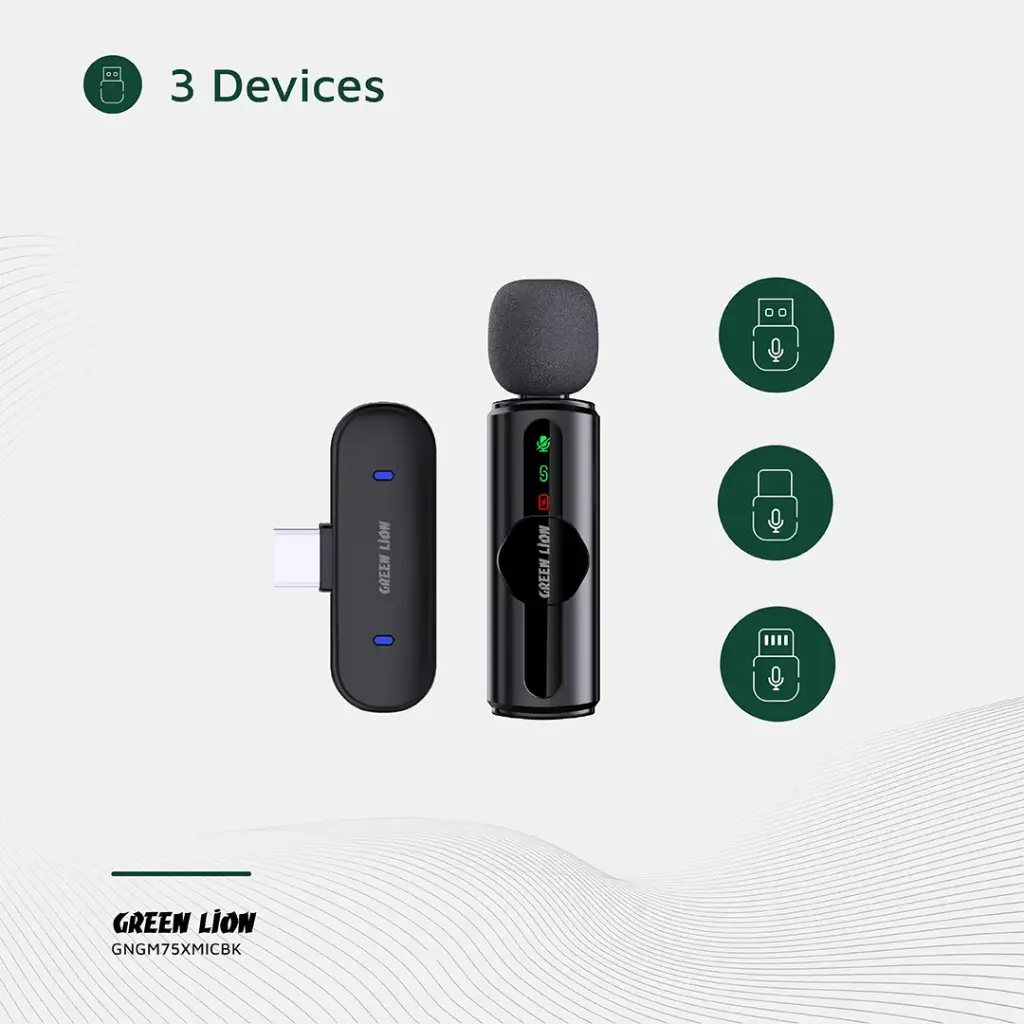 Green Lion GM-75X Microphone 3 In 1