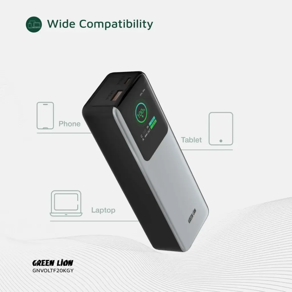 Green Lion Voltura 20000mAh Power Bank PD100W